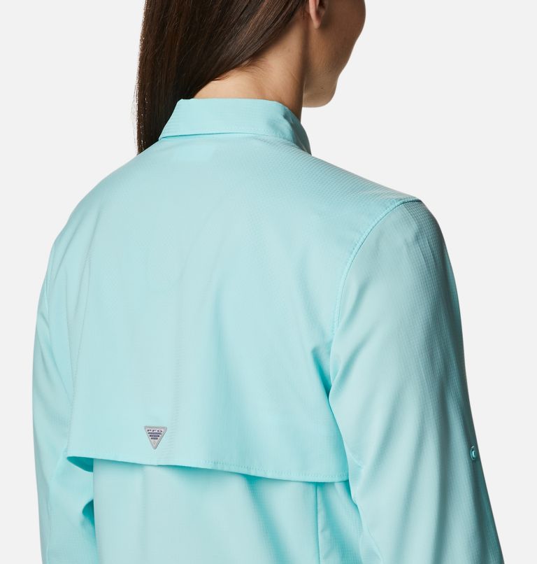 Women’s PFG Tamiami II Long Sleeve Shirt, Color: Gulf Stream, image 5