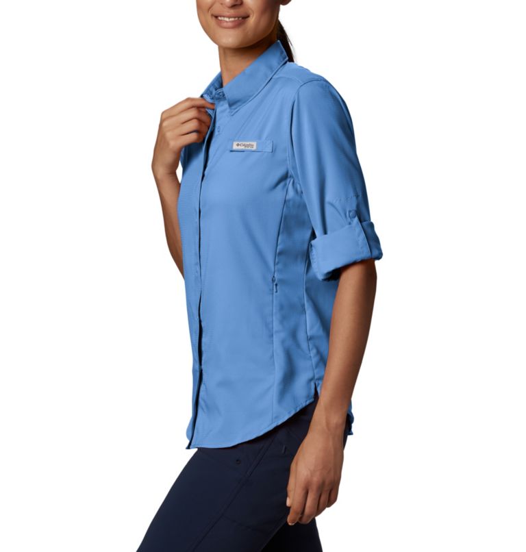 Thumbnail: Chemise à manches longues PFG Tamiami II pour femme, Color: White Cap, image 3