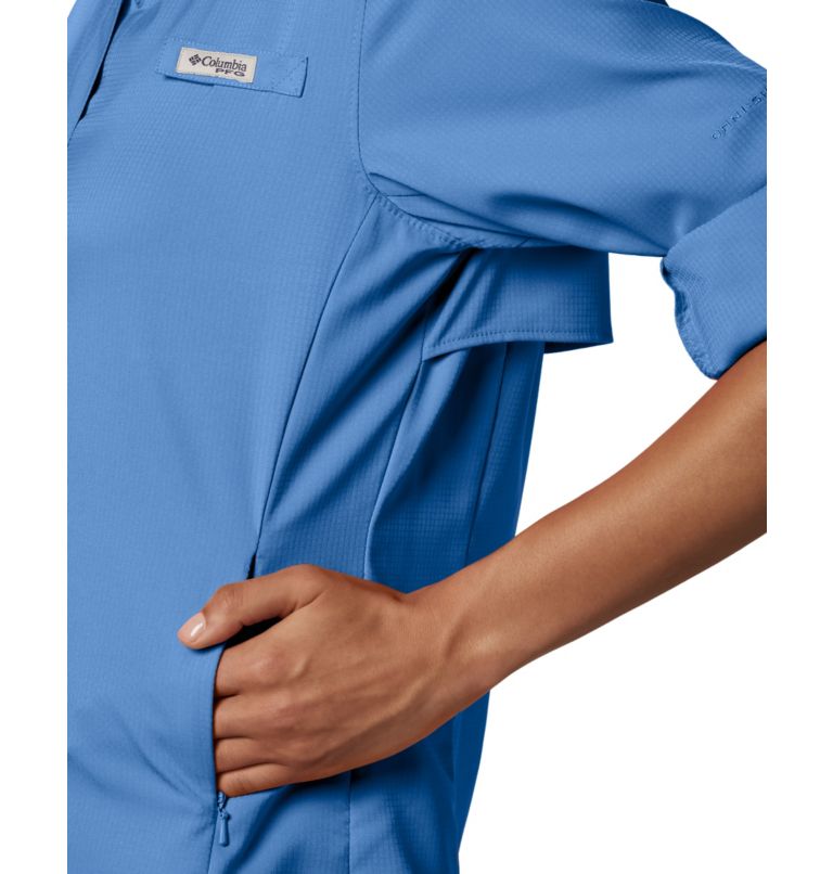 Thumbnail: Chemise à manches longues PFG Tamiami II pour femme, Color: White Cap, image 4
