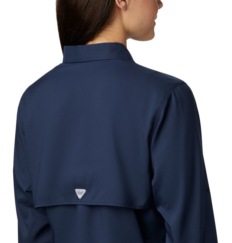 Thumbnail: Women’s PFG Tamiami II Long Sleeve Shirt, Color: Collegiate Navy, image 4