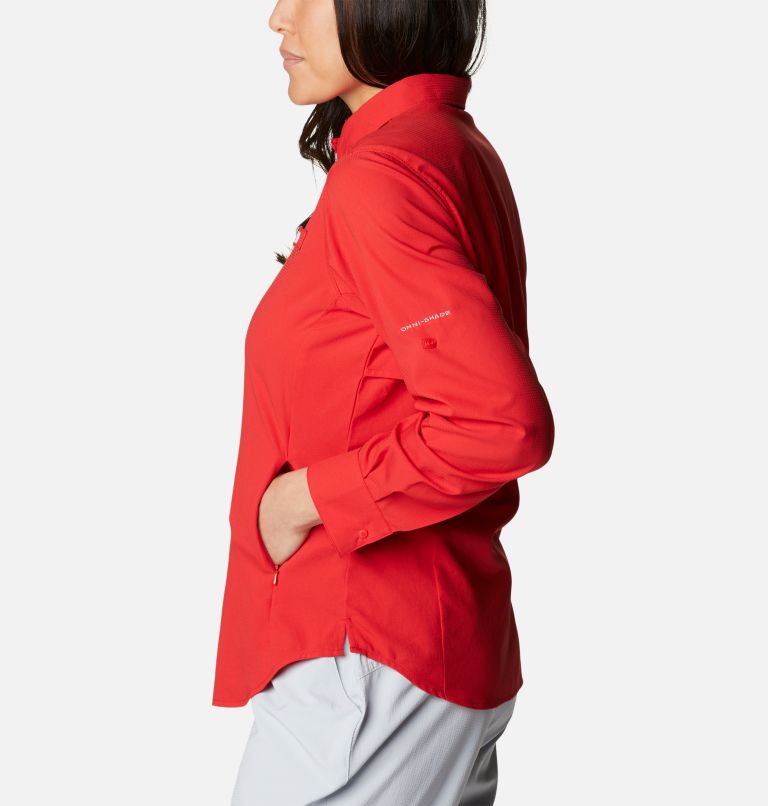Women’s PFG Tamiami II Long Sleeve Shirt, Color: Red Spark, image 3