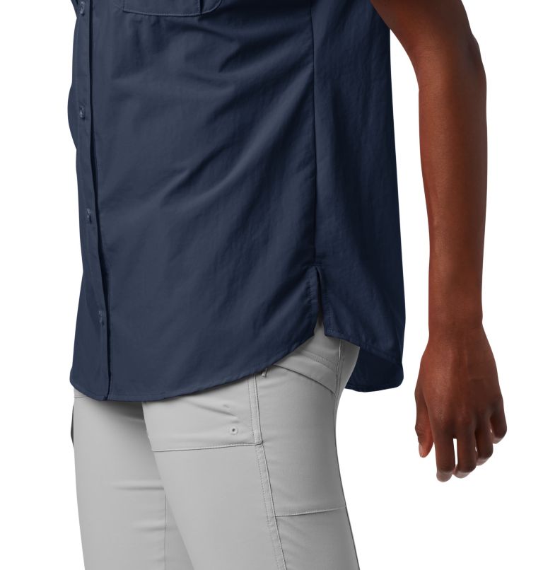 Women’s PFG Bahama Short Sleeve Shirt, Color: Collegiate Navy, image 5