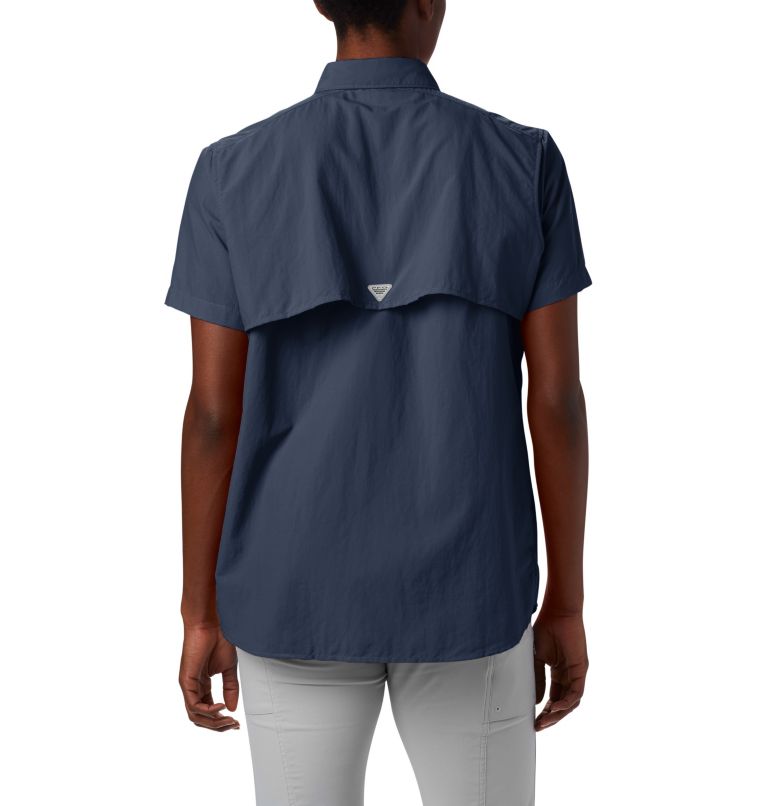 Thumbnail: Women’s PFG Bahama Short Sleeve Shirt, Color: Collegiate Navy, image 2