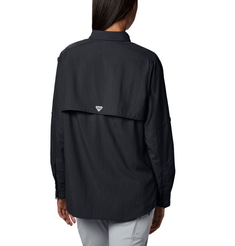 Thumbnail: Women’s PFG Bahama Long Sleeve Shirt, Color: Black, image 2