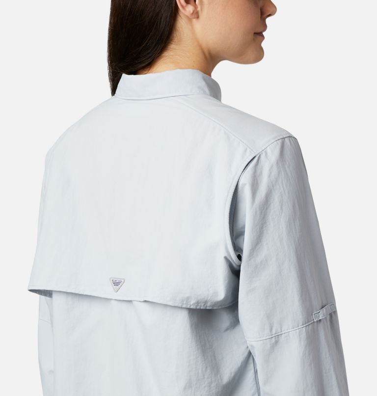 Thumbnail: Women’s PFG Bahama Long Sleeve Shirt, Color: Cirrus Grey, image 4