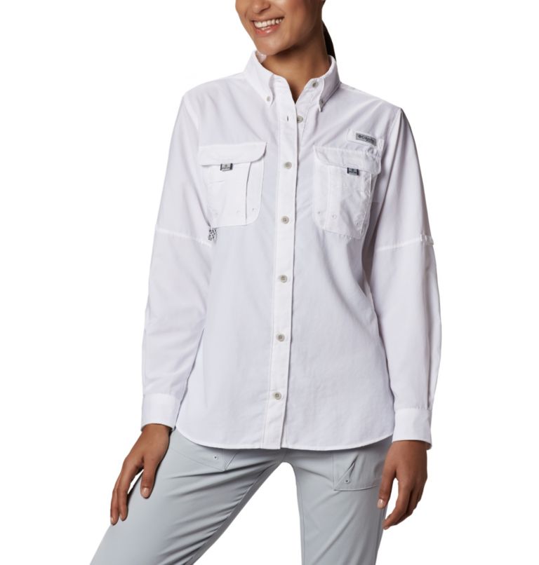 Thumbnail: Chemise à manches longues Bahama pour femme, Color: White, image 1