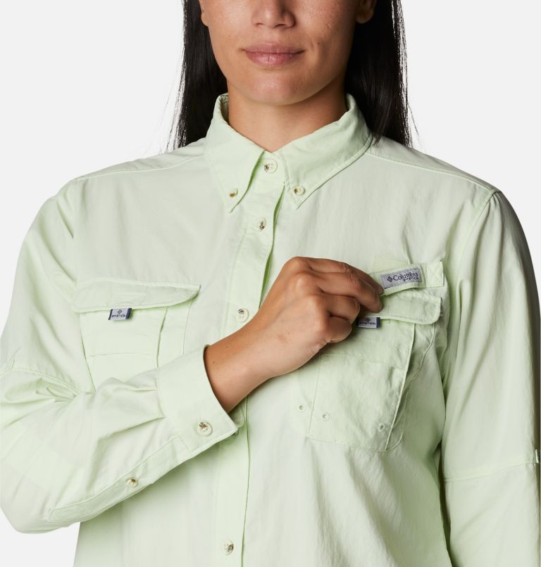 Women’s PFG Bahama Long Sleeve Shirt, Color: Light Lime