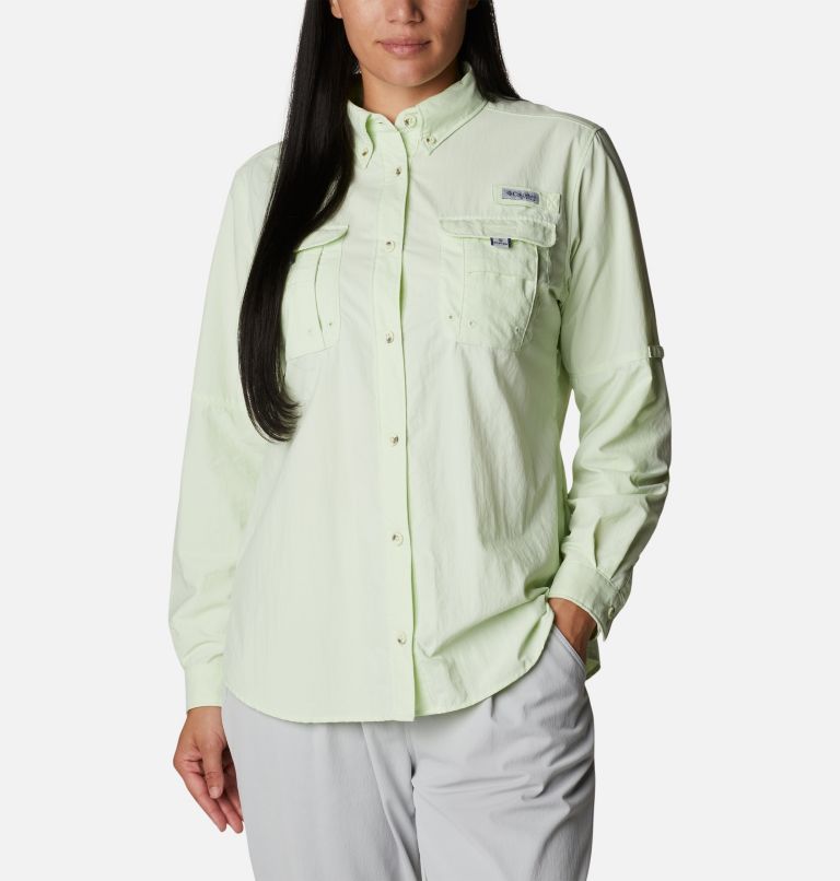 Women’s PFG Bahama Long Sleeve Shirt, Color: Light Lime