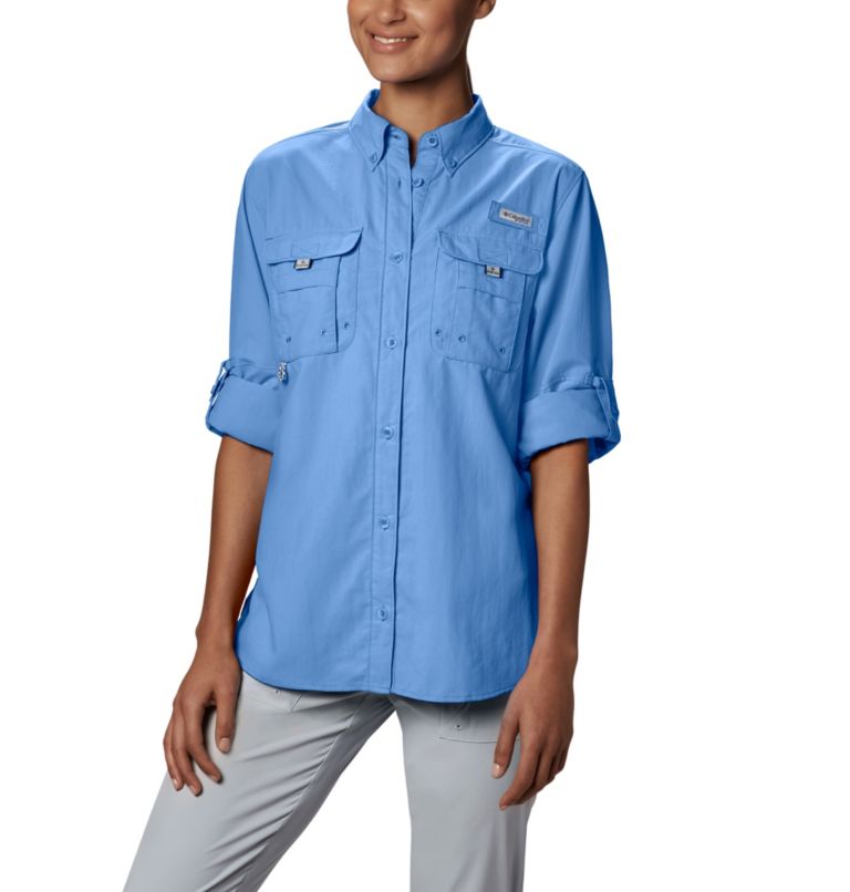 Thumbnail: Women’s PFG Bahama Long Sleeve Shirt, Color: White Cap, image 3