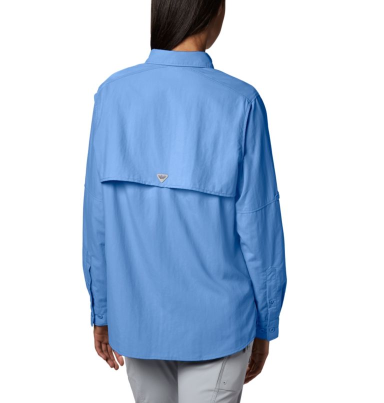 Women’s PFG Bahama Long Sleeve Shirt, Color: White Cap, image 2