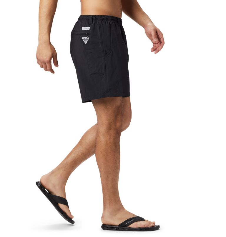 Thumbnail: Men's PFG Backcast III Water Shorts, Color: Black, image 4