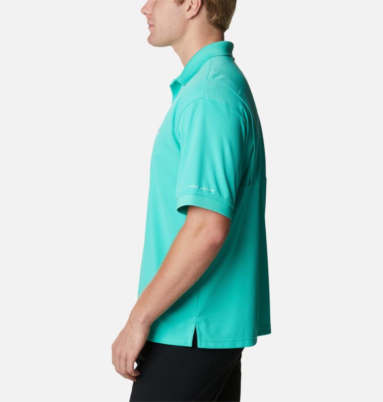 Thumbnail: Men’s PFG Perfect Cast Polo, Color: Electric Turquoise, image 3