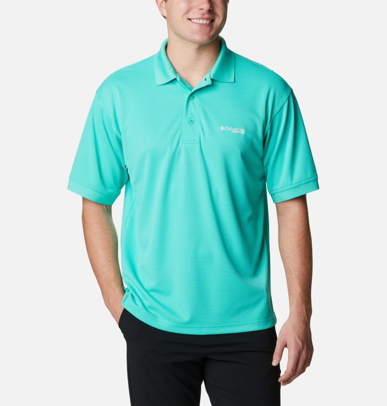 Thumbnail: Men’s PFG Perfect Cast Polo, Color: Electric Turquoise, image 1