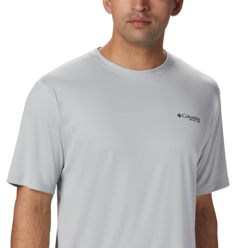 Men’s PFG Zero Rules Short Sleeve Shirt, Color: Cool Grey, image 3