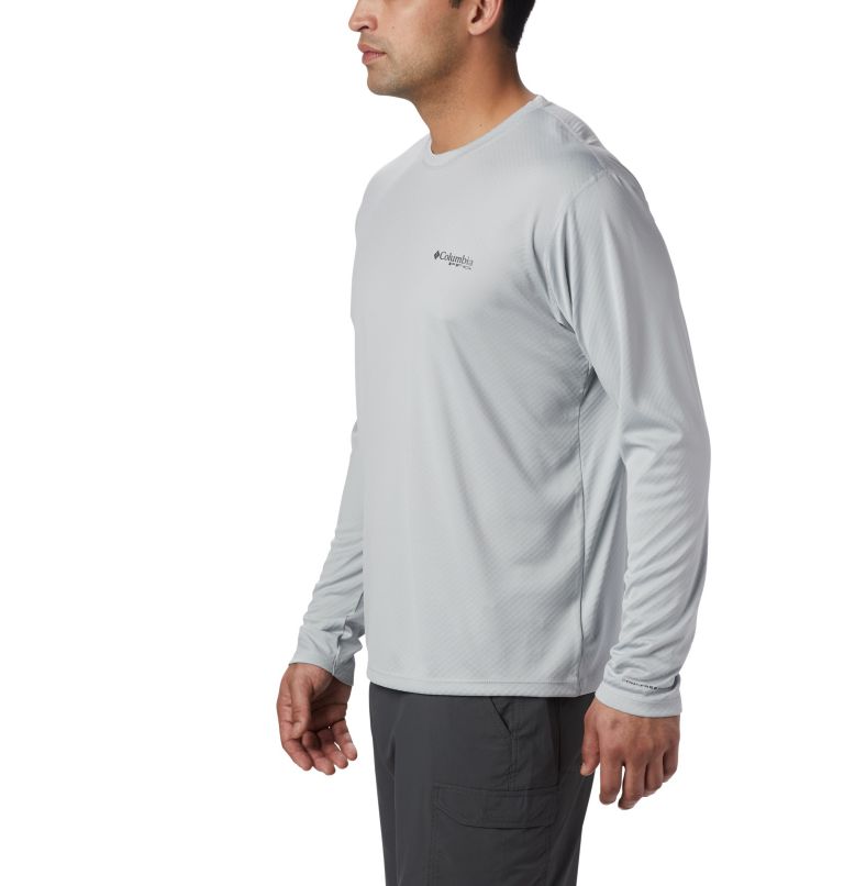 Thumbnail: Men’s PFG Zero Rules Long Sleeve Shirt, Color: Cool Grey, image 4