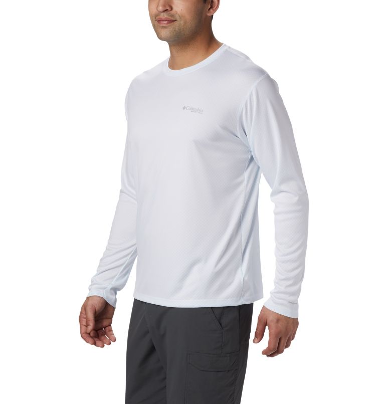 Men’s PFG Zero Rules Long Sleeve Shirt, Color: White, image 4