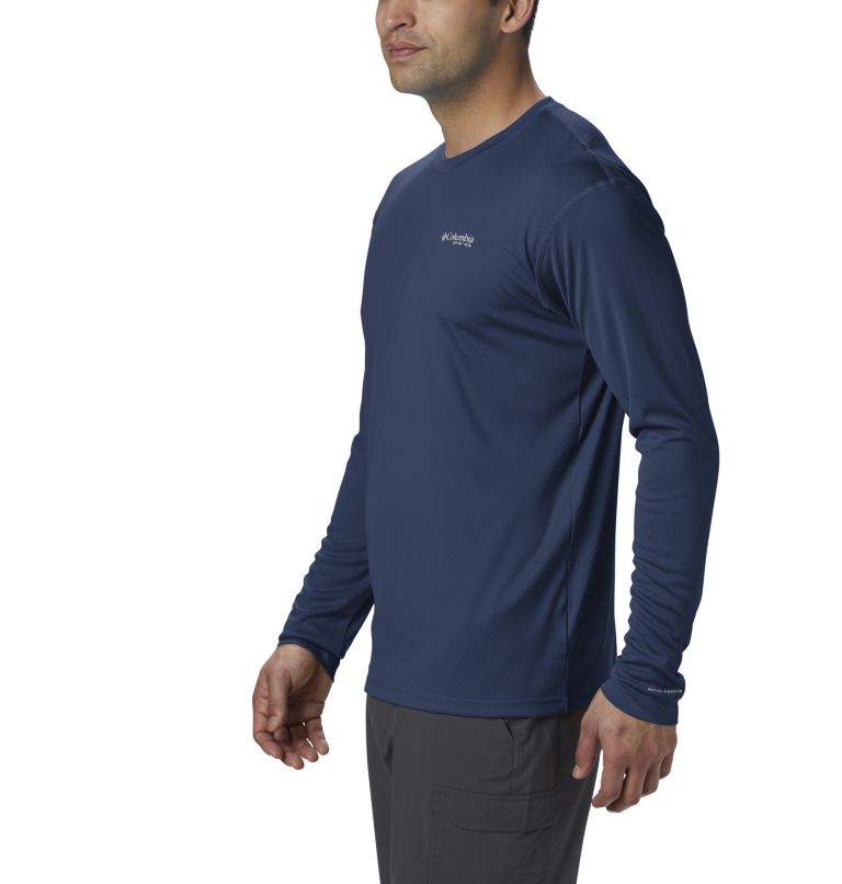 Men’s PFG Zero Rules Long Sleeve Shirt, Color: Carbon, image 4