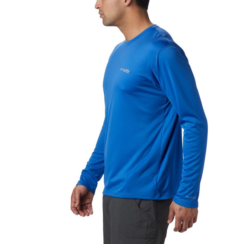Thumbnail: Men’s PFG Zero Rules Long Sleeve Shirt, Color: Vivid Blue, image 3