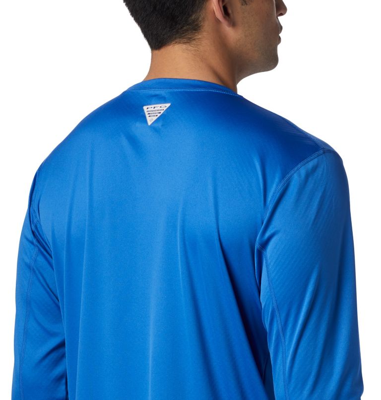 Thumbnail: Men’s PFG Zero Rules Long Sleeve Shirt, Color: Vivid Blue, image 4