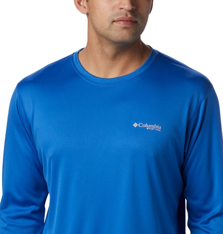 Thumbnail: Men’s PFG Zero Rules Long Sleeve Shirt, Color: Vivid Blue, image 5