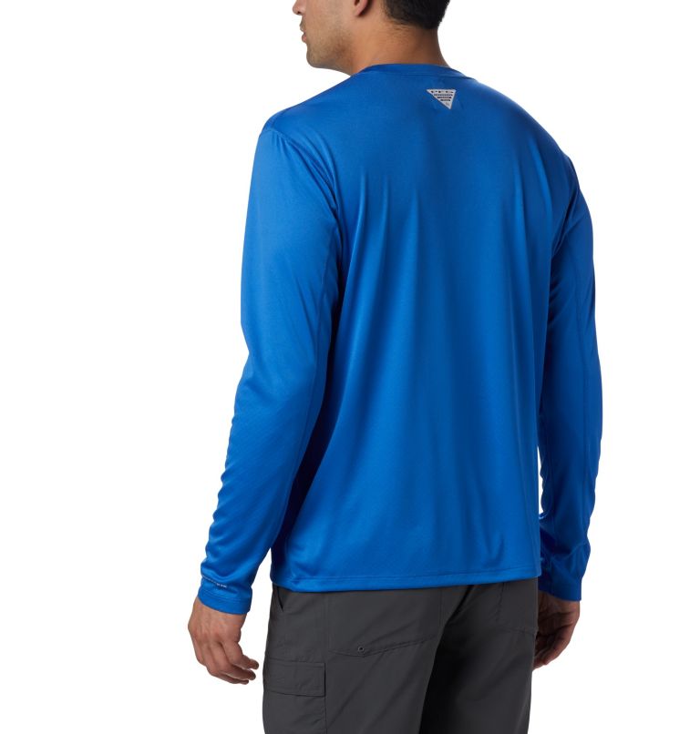 Thumbnail: Men’s PFG Zero Rules Long Sleeve Shirt, Color: Vivid Blue, image 2