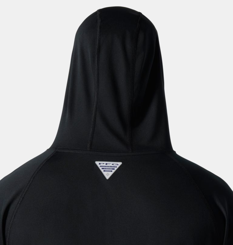 Thumbnail: Men’s PFG Terminal Tackle Hoodie, Color: Black, Cool Grey Logo, image 5