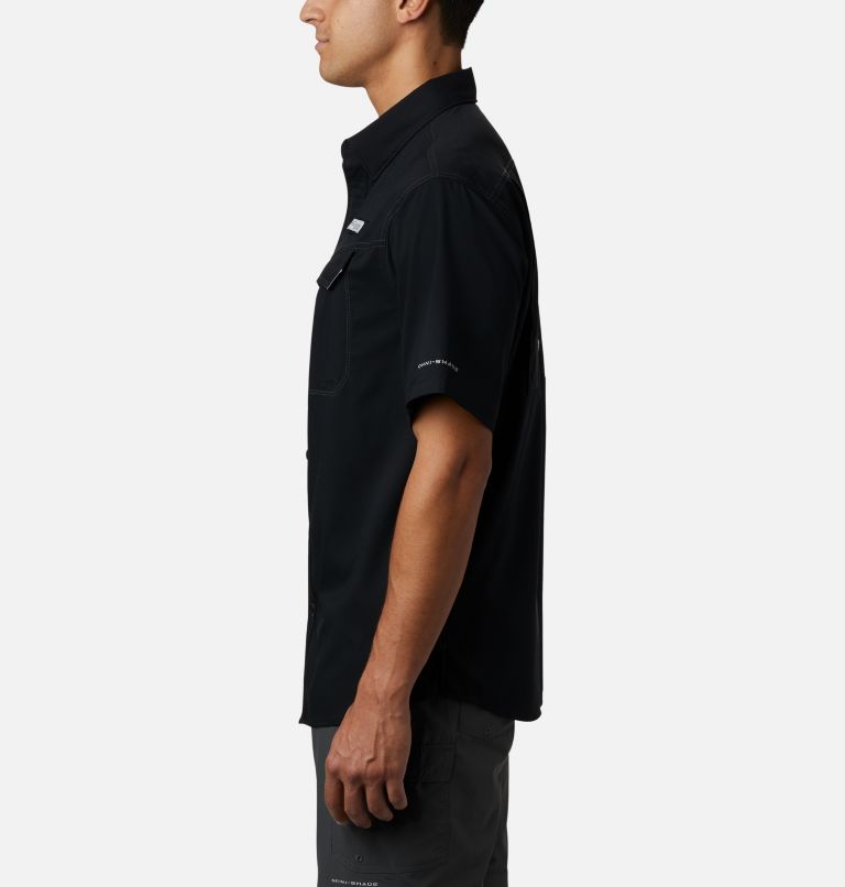 Thumbnail: Men’s PFG Low Drag Offshore Short Sleeve Shirt, Color: Black, image 3