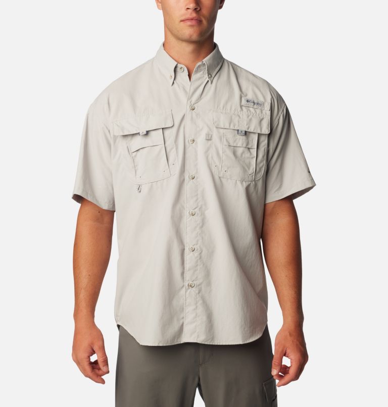 Thumbnail: Chemise à manches courtes PFG Bahama II pour homme, Color: Cool Grey, image 1