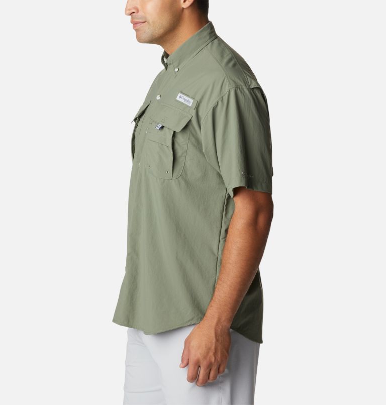 Men’s PFG Bahama II Short Sleeve Shirt, Color: Cypress