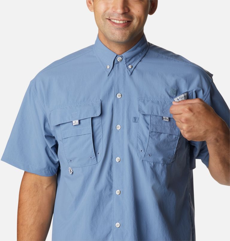 Thumbnail: Men’s PFG Bahama II Short Sleeve Shirt, Color: Bluestone, image 4