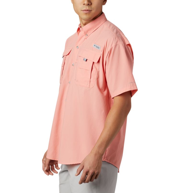 Men’s PFG Bahama II Short Sleeve Shirt, Color: Sorbet
