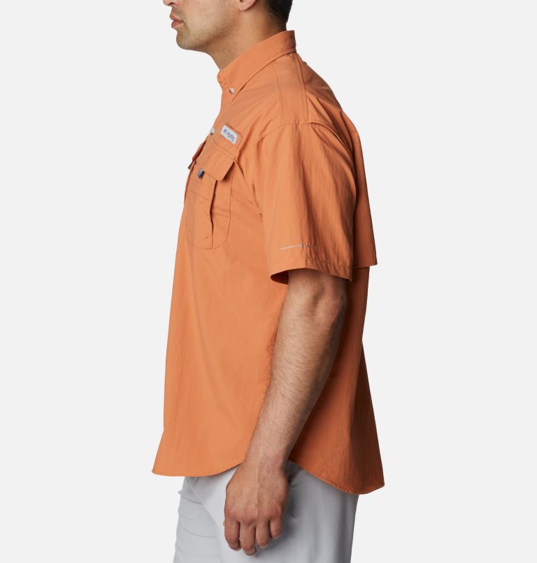 Men’s PFG Bahama II Short Sleeve Shirt, Color: Island Orange, image 3