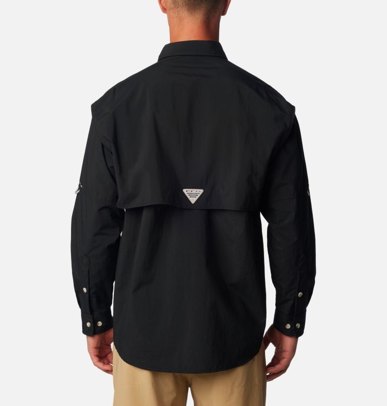 Thumbnail: Men’s PFG Bahama II Long Sleeve Shirt, Color: Black, image 2