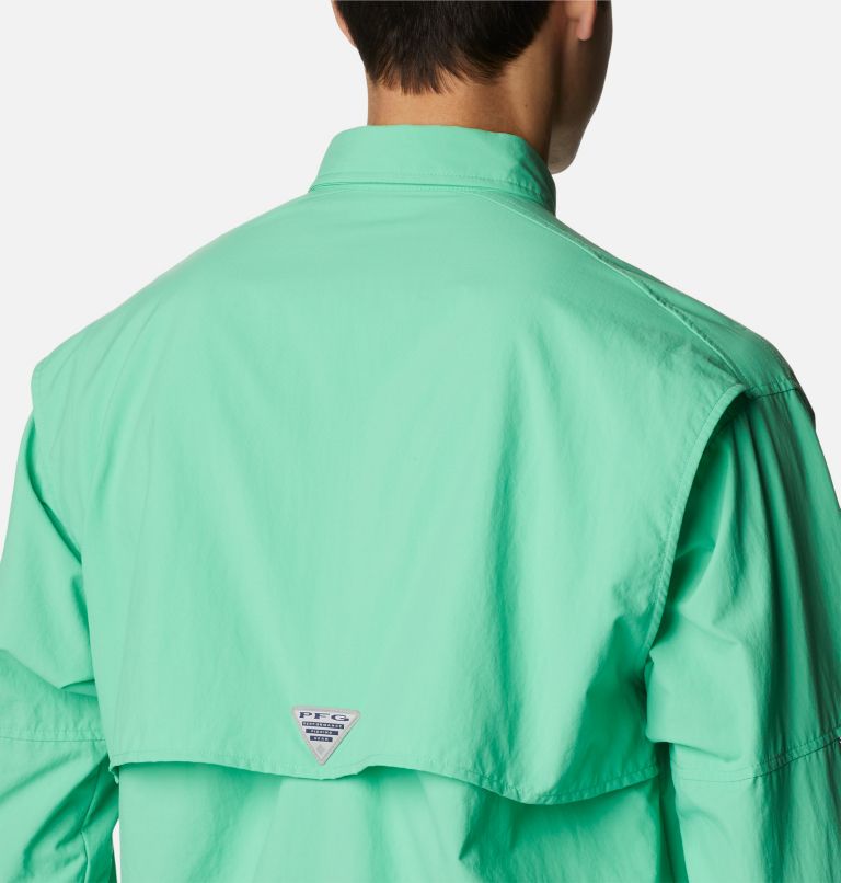 Thumbnail: Men’s PFG Bahama II Long Sleeve Shirt, Color: Light Jade, image 5