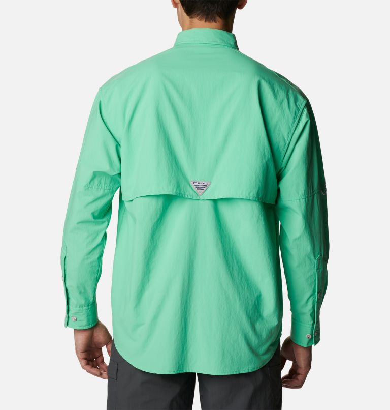Thumbnail: Men’s PFG Bahama II Long Sleeve Shirt, Color: Light Jade, image 2