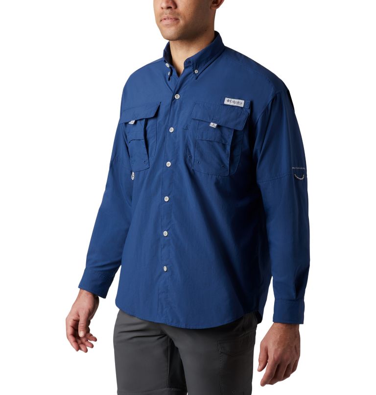 Men’s PFG Bahama II Long Sleeve Shirt, Color: Carbon, image 1
