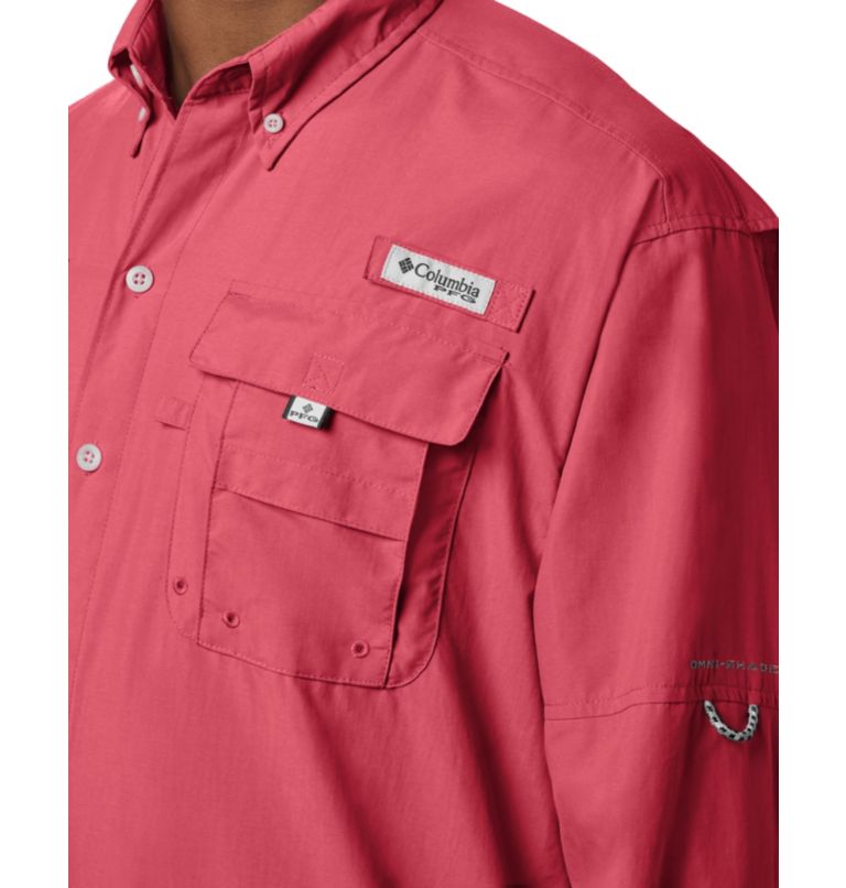 Men’s PFG Bahama II Long Sleeve Shirt, Color: Sunset Red, image 4