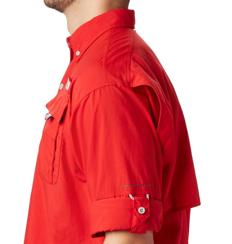 Thumbnail: Men’s PFG Bahama II Long Sleeve Shirt, Color: Red Spark, image 4