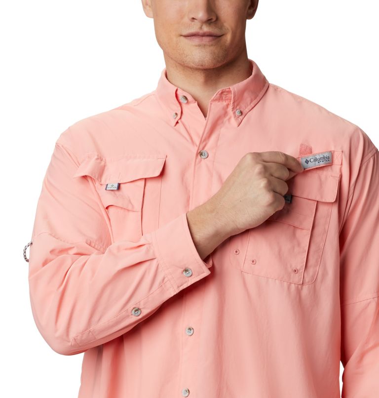 Men’s PFG Bahama II Long Sleeve Shirt, Color: Sorbet, image 4