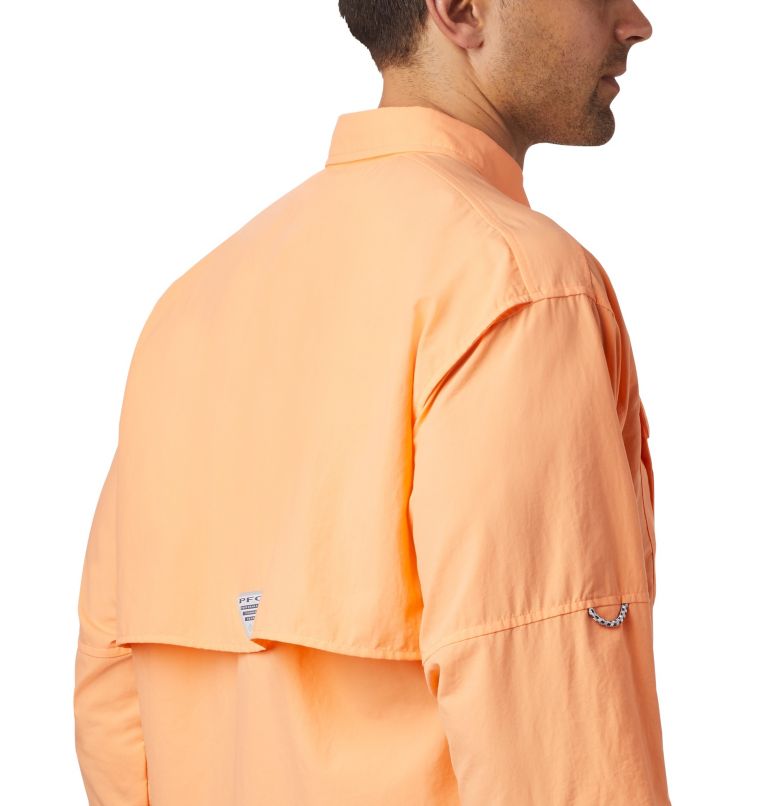 Men’s PFG Bahama II Long Sleeve Shirt, Color: Bright Nectar, image 5