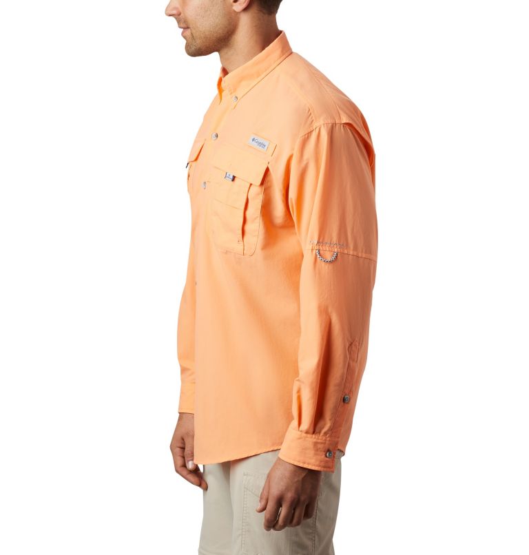 Men’s PFG Bahama II Long Sleeve Shirt, Color: Bright Nectar, image 6