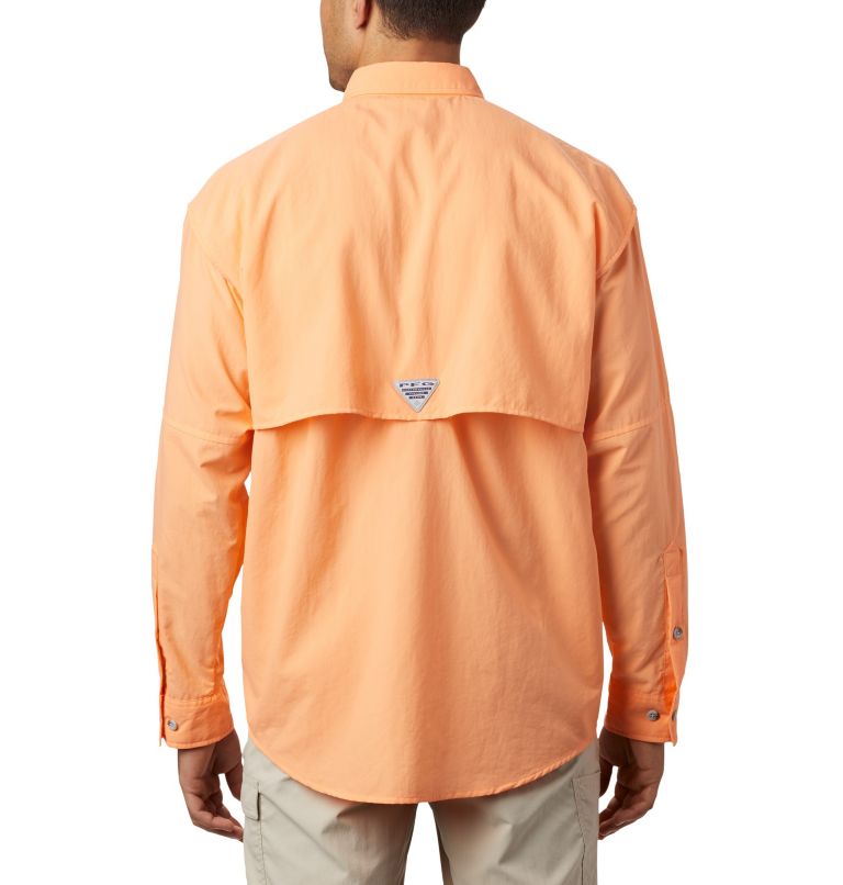 Men’s PFG Bahama II Long Sleeve Shirt, Color: Bright Nectar, image 2