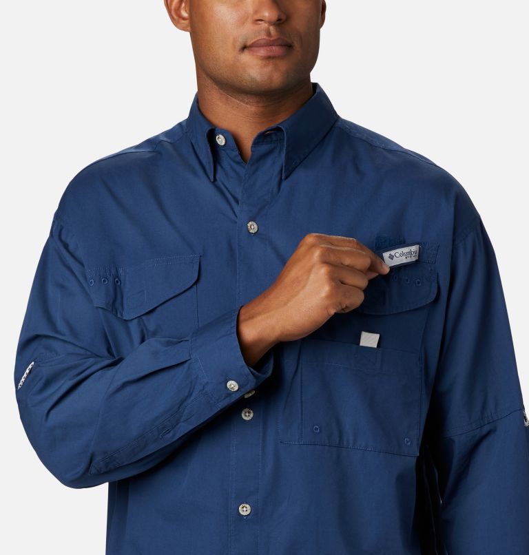 Men’s PFG Bonehead Long Sleeve Shirt, Color: Carbon