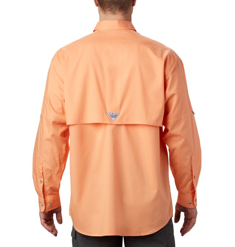 Men’s PFG Bonehead Long Sleeve Shirt, Color: Bright Nectar, image 2