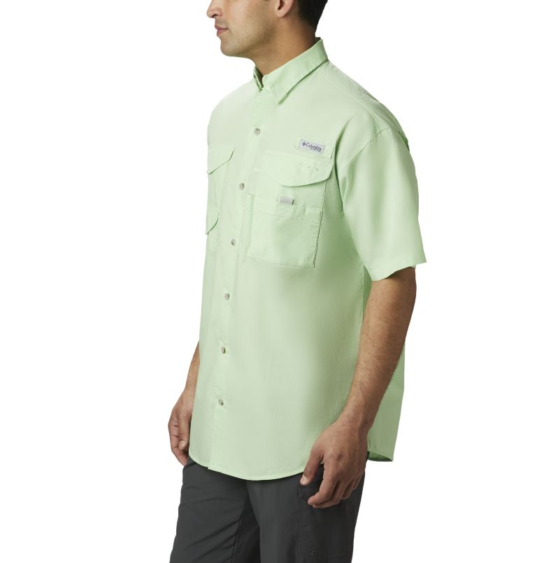 Men’s PFG Bonehead Short Sleeve Shirt, Color: Key West, image 3
