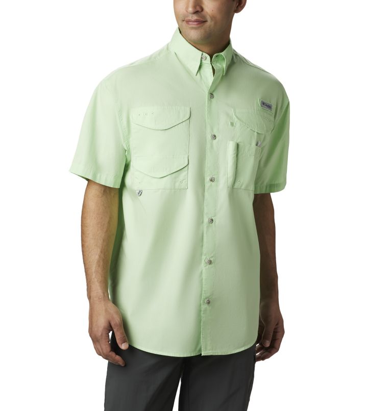 Thumbnail: Men’s PFG Bonehead Short Sleeve Shirt, Color: Key West, image 1
