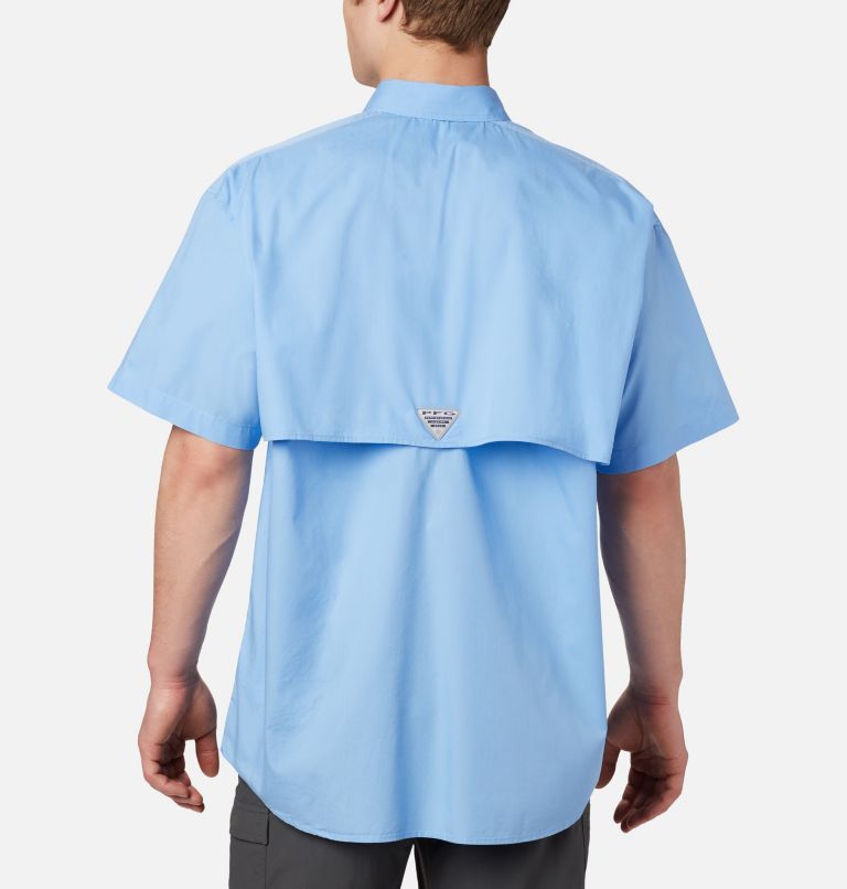 Thumbnail: Men’s PFG Bonehead Short Sleeve Shirt, Color: White Cap, image 2