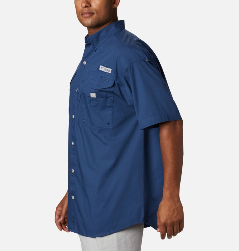 Men’s PFG Bonehead Short Sleeve Shirt, Color: Carbon, image 3