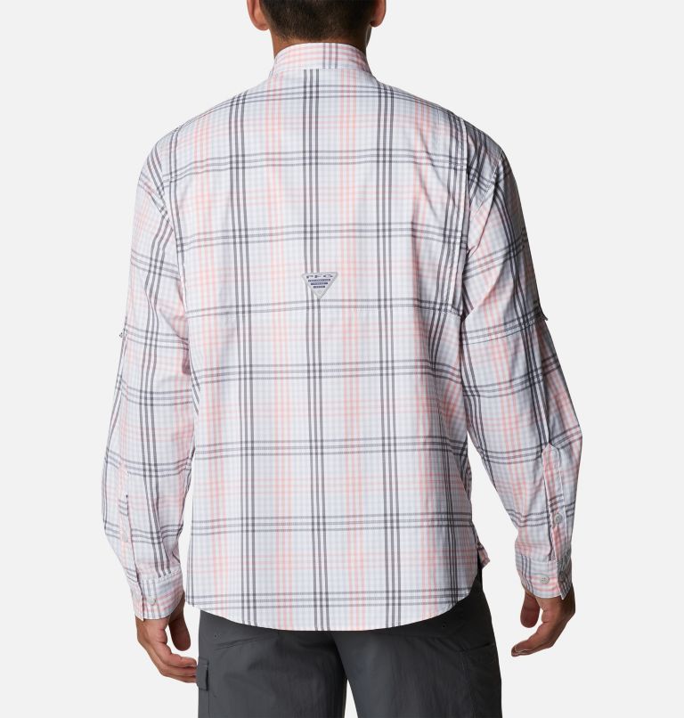 Thumbnail: Men’s PFG Super Tamiami Long Sleeve Shirt, Color: Cool Grey Blanket Gingham, image 2