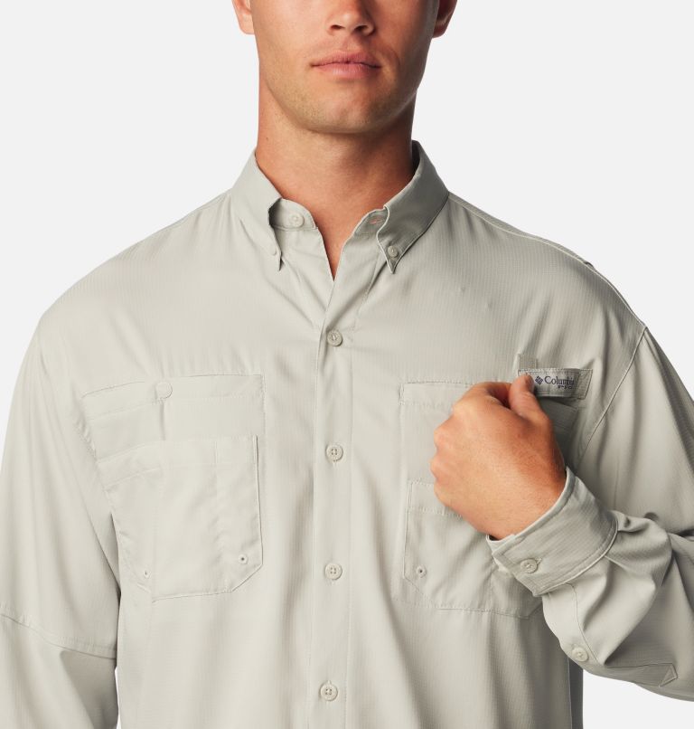 Thumbnail: Chemise à manches longues PFG Tamiami II Homme, Color: Cool Grey, image 4